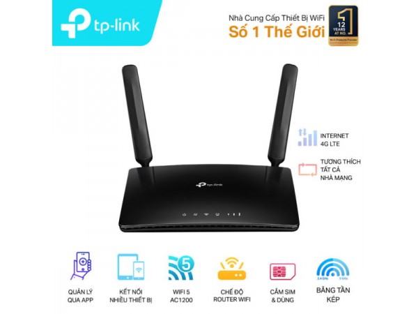 Bộ phát Wi-Fi 4G LTE Tốc Độ 300 Mbps TP-LINK MR6400